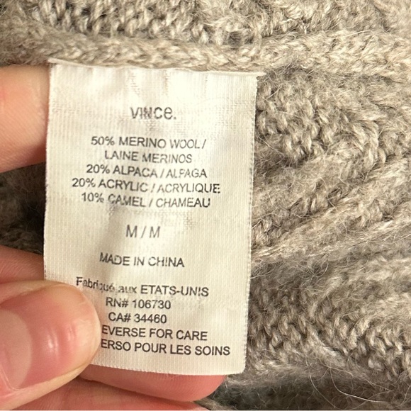 Vince Traveling Rib Turtleneck - Picture 6 of 6